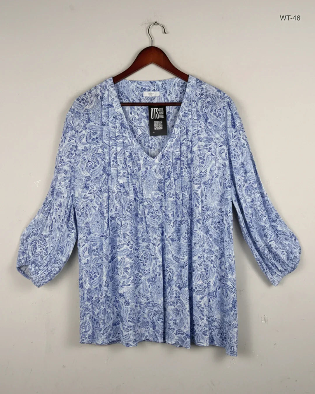 Womens Summer Tops | Cotton Traders | Preloved Branded | SkyBlue Cotton | Premium | OTS Thrift Store Karachi Pakistan