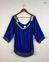 Shop Premium Womens Summer Tops by George | Preloved Branded Clothes | Navy Blue Polyester | Women | OTS Thrift Store Karachi Pakistan
