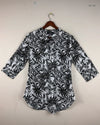 Premium Condition Womens Summer Tops | Preloved Mystify | Black & White Polyester | Thrift Shop for Women Lahore Pakistan | OTS