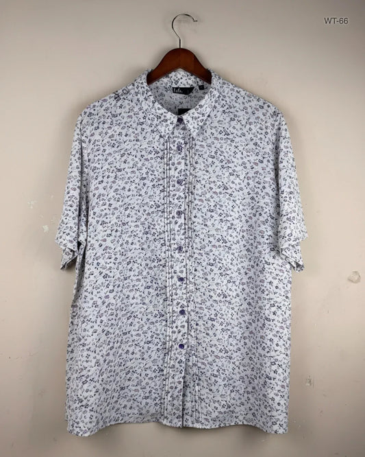 UK Imported secondhand Womens Summer Tops - EWM brand, White Polyester, Excellent condition, for Women - Online Thrift Store Islamabad Pakistan