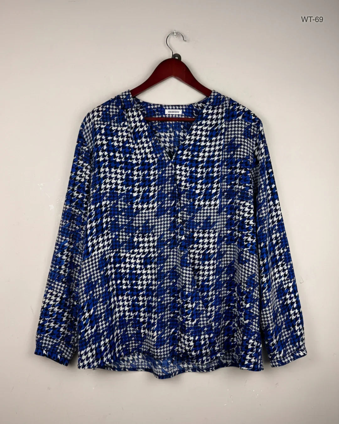 Preloved Premium Womens Summer Tops by Damart, Blue Polyester for Women - OTS Thrift Shop Peshawar Pakistan