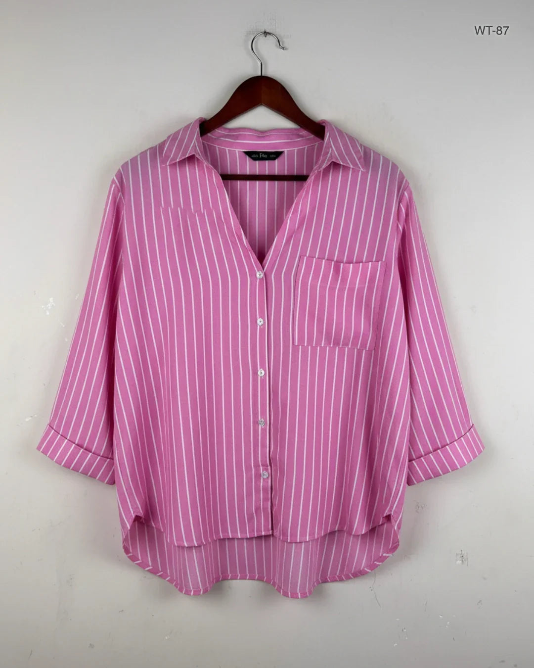 Preloved Premium Womens Summer Tops by F&F, Pink Polyester for Women - OTS Thrift Shop Karachi Pakistan