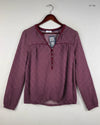 Secondhand Branded Womens Summer Tops by C&A, Maroon Viscose fabric, Premium condition, for Women - Online Thrift Shop Islamabad Pakistan