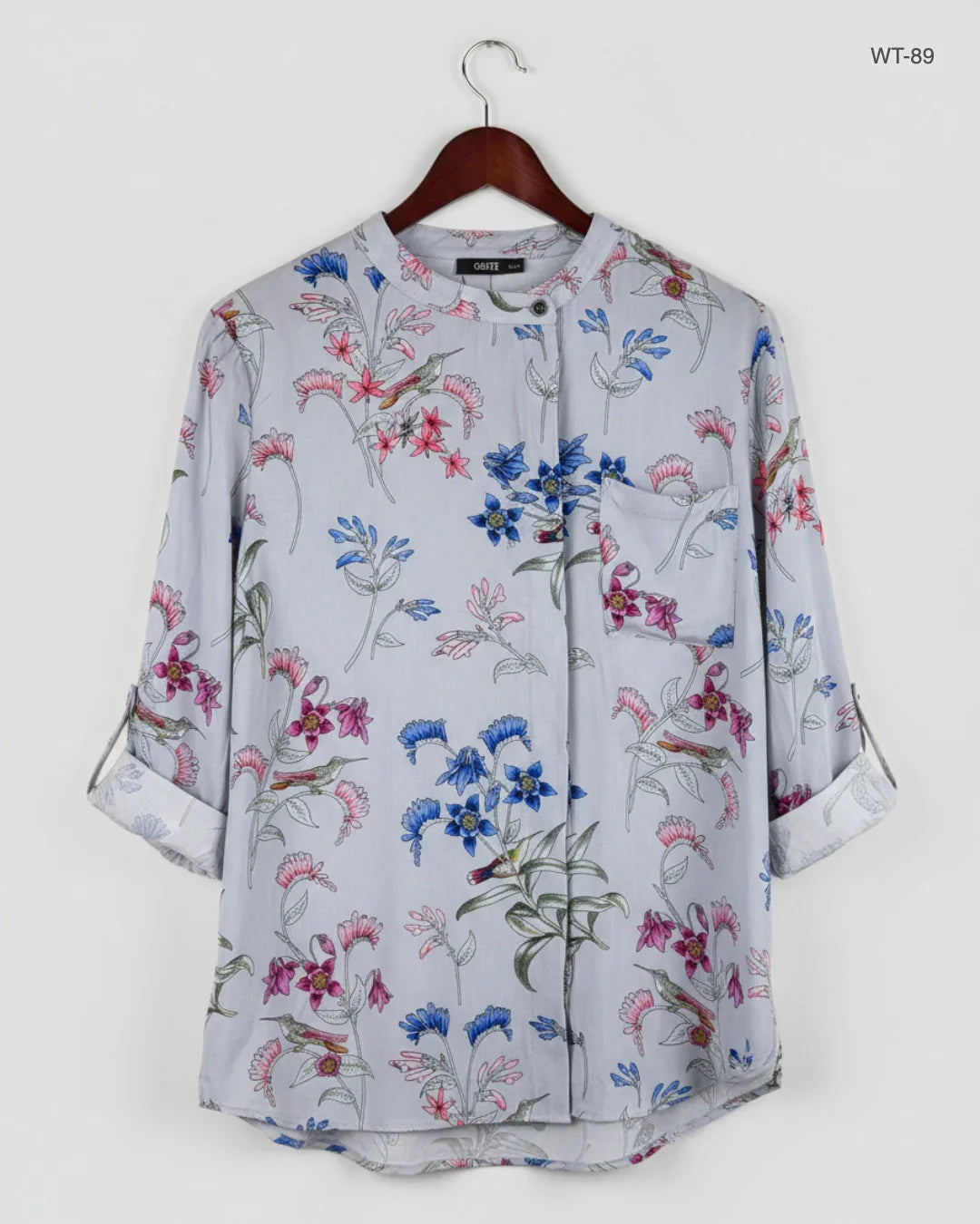 Secondhand Branded Womens Summer Tops by OASIS, Gray Viscose fabric, Excellent condition, for Women - Online Thrift Shop Islamabad Pakistan