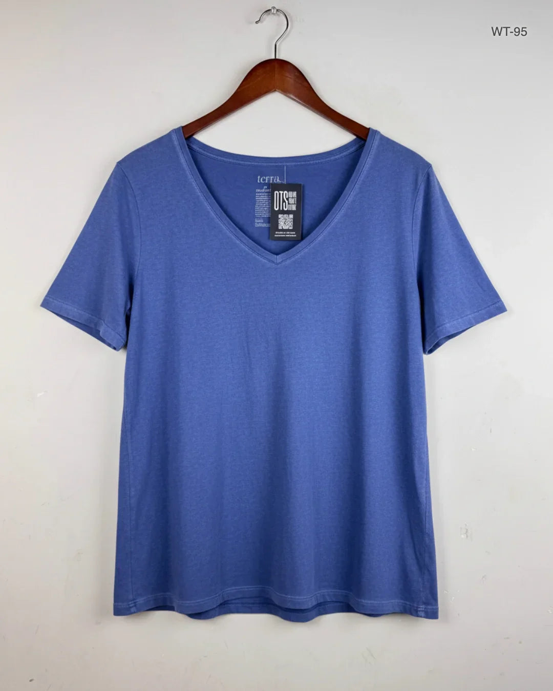 UK Imported secondhand Womens Summer Tops - Terra sky brand, Blue Polyester, Premium condition, for Women - Online Thrift Store Karachi Pakistan