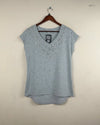 Secondhand Branded Womens Tshirts by George, Gray Cotton fabric, Premium condition, for Women - Online Thrift Shop Karachi Pakistan