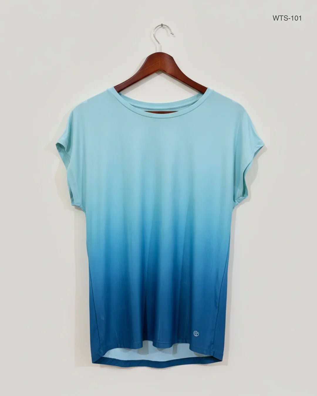 Secondhand Branded Womens Tshirts by DUNNES, Cyan Polyester fabric, Premium condition, for Women - Online Thrift Shop Islamabad Pakistan