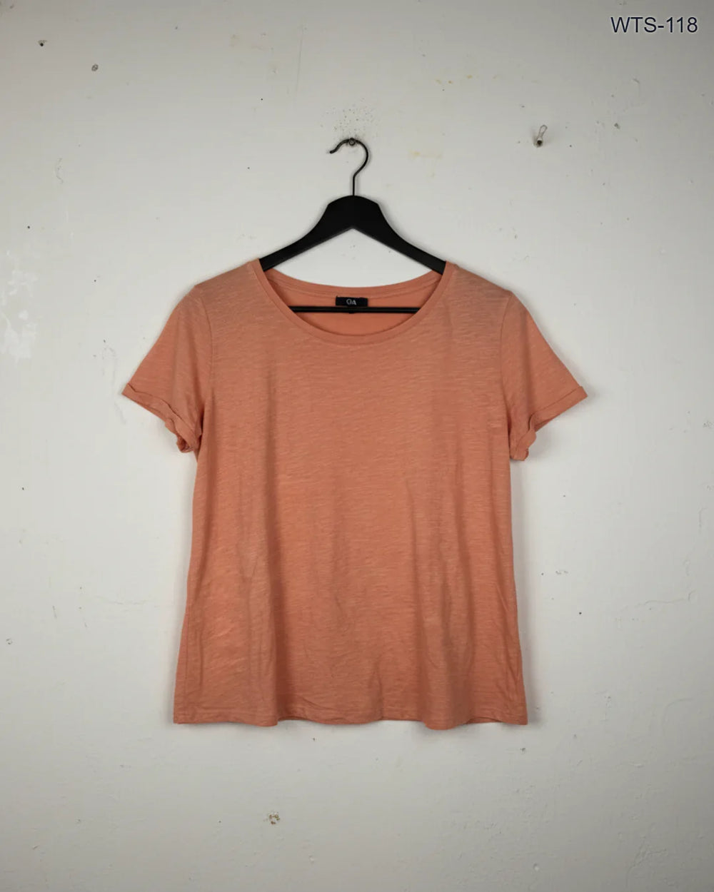 Womens Tshirts | C&A | Preloved Branded | Orange Polyester | Premium | OTS Thrift Store Peshawar Pakistan