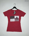 Secondhand Branded Womens Tshirts by Tipsy, Red Cotton fabric, Premium condition, for - Online Thrift Shop Peshawar Pakistan