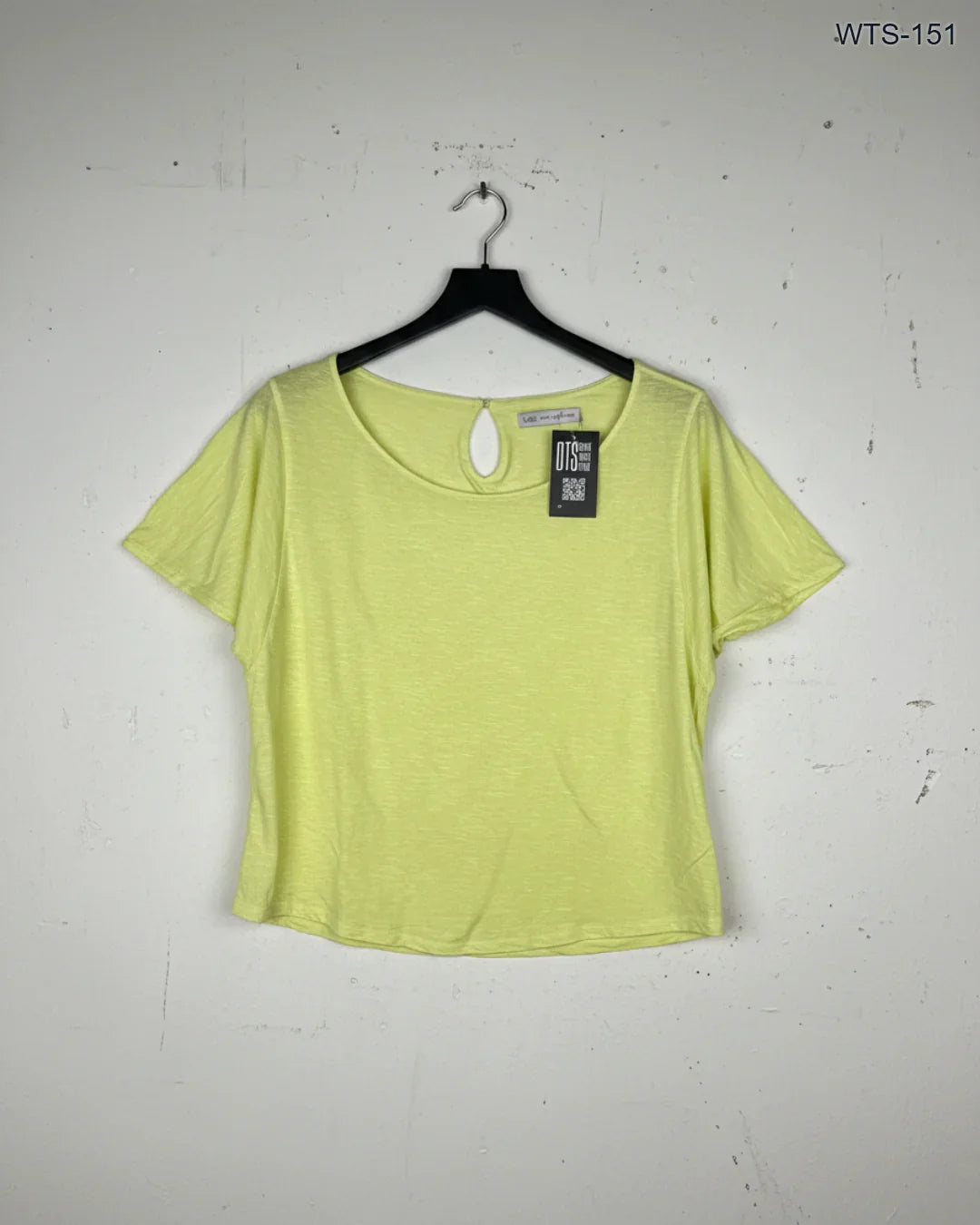 Preloved Premium Womens Tshirts by Marks & Spencer, Lime Cotton for - OTS Thrift Shop Peshawar Pakistan