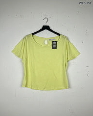 Preloved Premium Womens Tshirts by Marks & Spencer, Lime Cotton for - OTS Thrift Shop Peshawar Pakistan