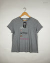 Womens Tshirts | DAY DREAM | Preloved Branded | Grey Cotton | Premium | OTS Thrift Store Islamabad Pakistan