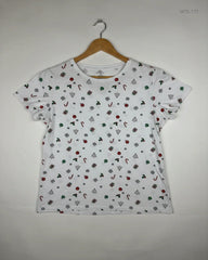 Secondhand Branded Womens Tshirts by Primark, White Cotton fabric, Premium condition, for - Online Thrift Shop Islamabad Pakistan