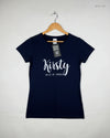 Shop Premium Womens Tshirts by FRUIT OF THE LOOM | Preloved Branded Clothes | DarkBlue Cotton | | OTS Thrift Store Karachi Pakistan