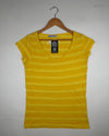 Preloved Premium Womens Tshirts by AUTHENTIC, Yellow Cotton for - OTS Thrift Shop Islamabad Pakistan