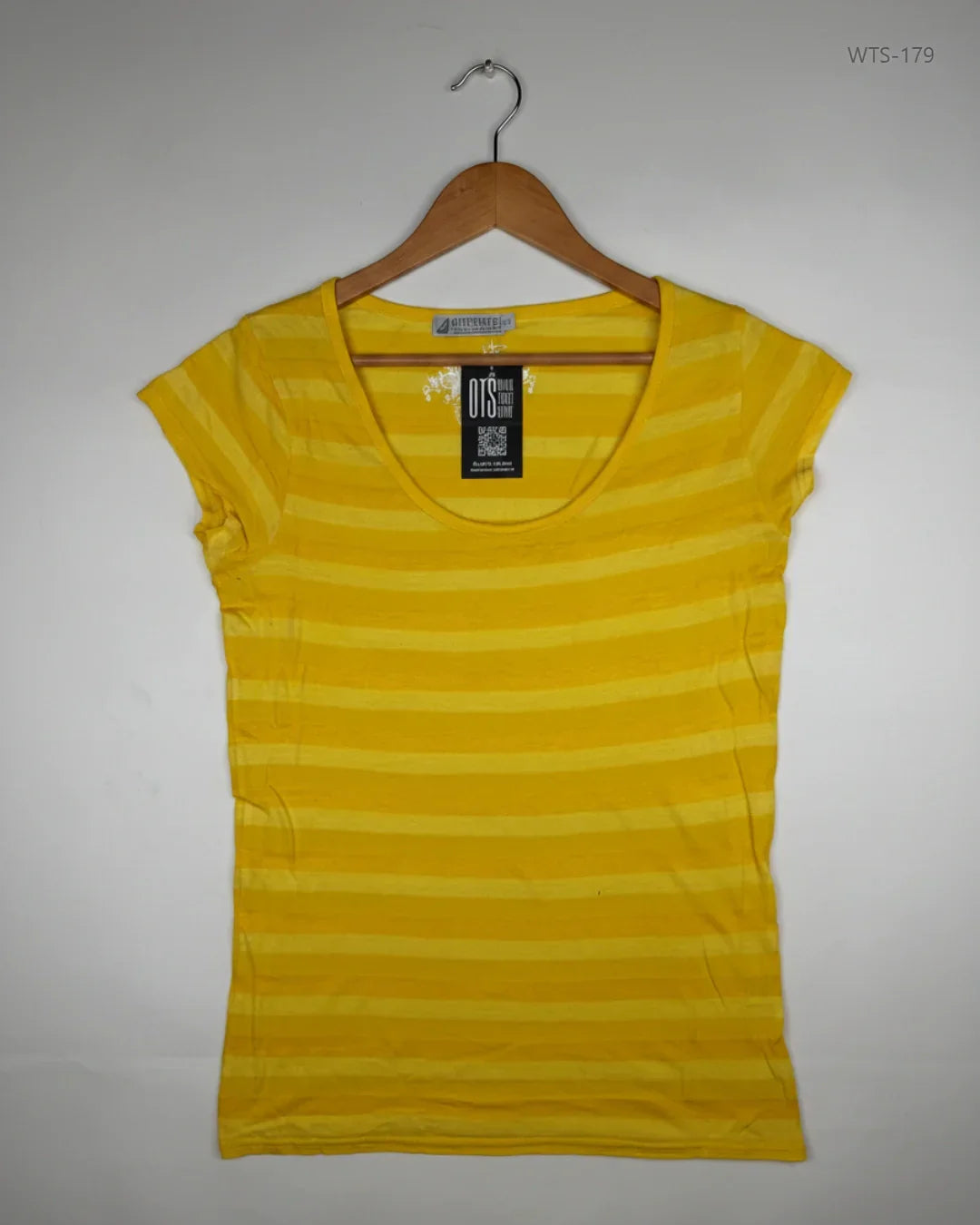 Preloved Premium Womens Tshirts by AUTHENTIC, Yellow Cotton for - OTS Thrift Shop Islamabad Pakistan
