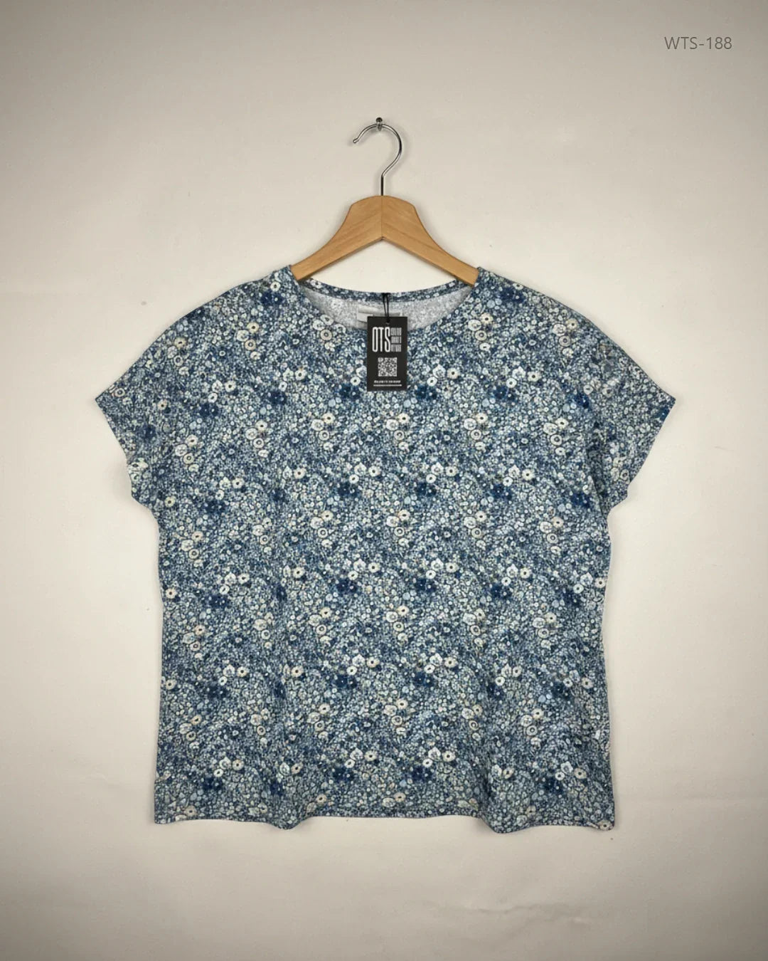 Shop Premium Womens Tshirts by ADPT | Preloved Branded Clothes | Blue Cotton | | OTS Thrift Store Lahore Pakistan