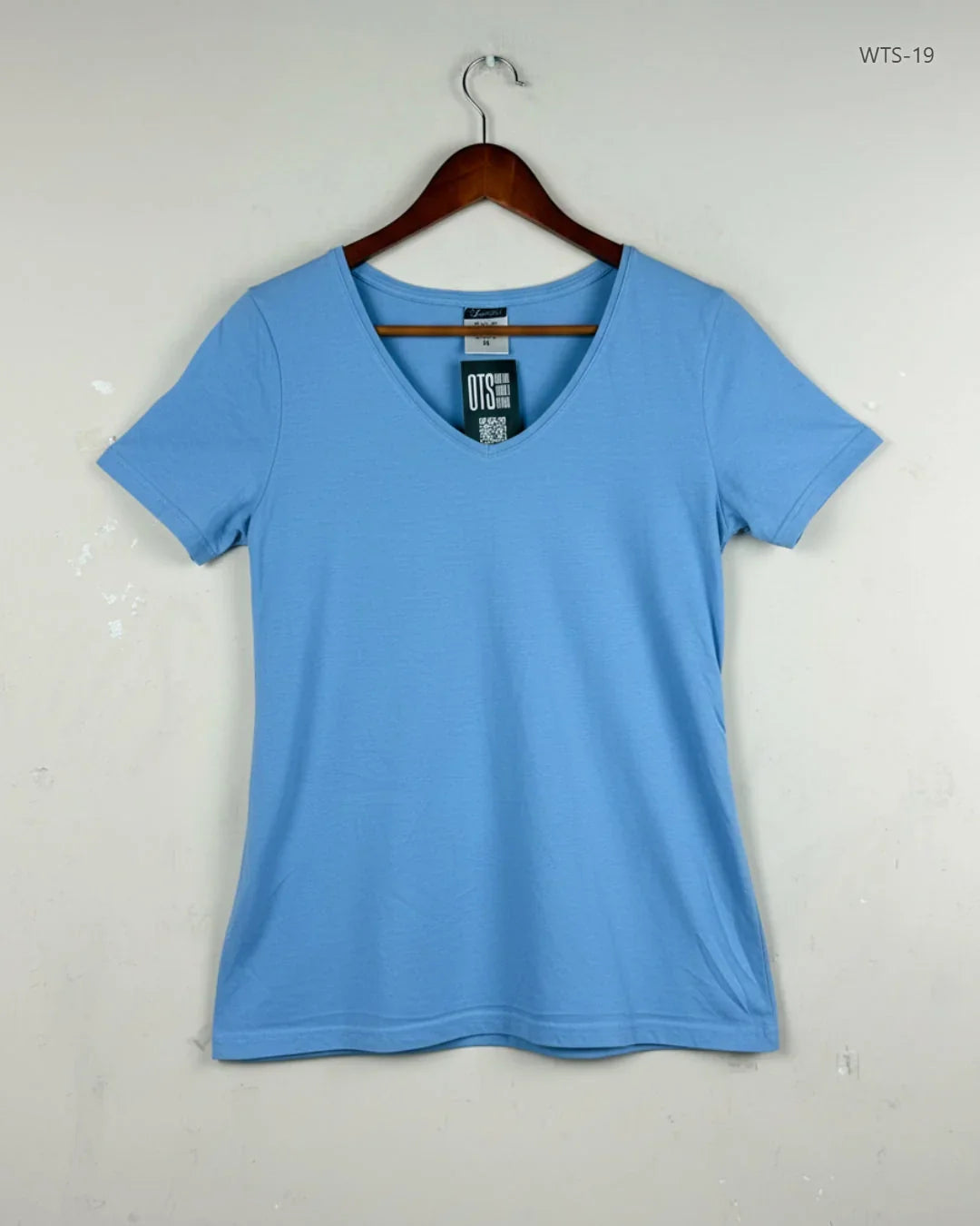 Preloved Premium Womens Tshirts by UP2Fashion, SkyBlue Cotton for Women - OTS Thrift Shop Islamabad Pakistan