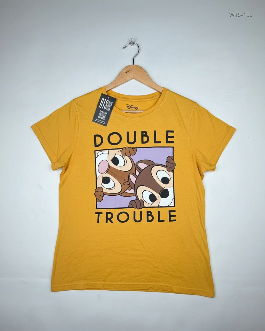 Preloved Premium Womens Tshirts by Disney, Yellow Cotton for - OTS Thrift Shop Lahore Pakistan