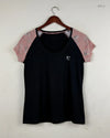 Shop Premium Womens Tshirts by Unknown | Preloved Branded Clothes | Black Cotton | Women | OTS Thrift Store Karachi Pakistan