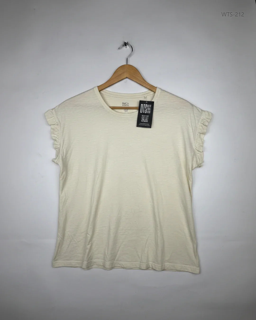 Shop Premium Womens Tshirts by M&Co | Preloved Branded Clothes | Lime Cotton | | OTS Thrift Store Peshawar Pakistan