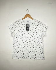 Shop Premium Womens Tshirts by Jigsaw | Preloved Branded Clothes | White Cotton | | OTS Thrift Store Karachi Pakistan