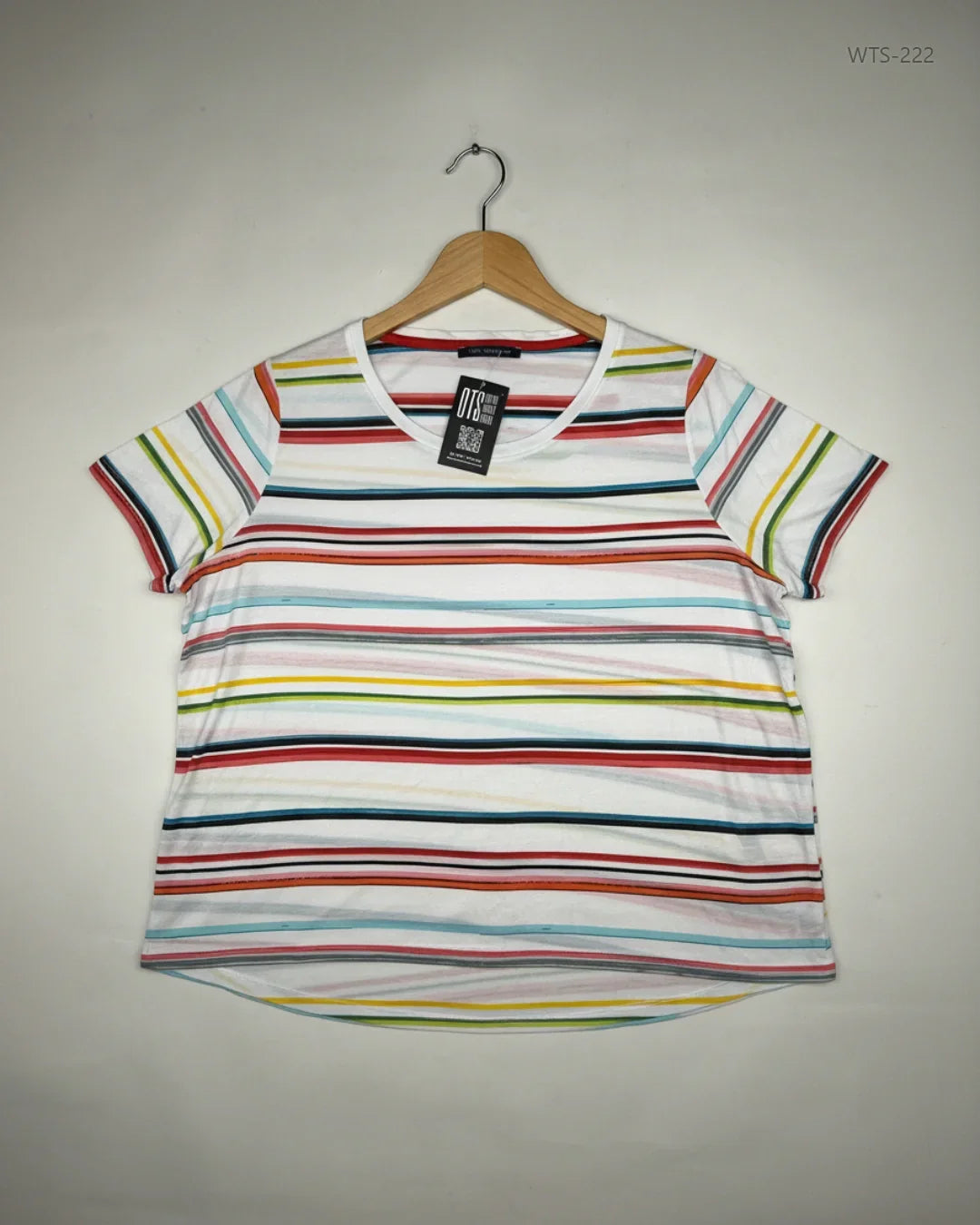 Secondhand Branded Womens Tshirts by Marks & Spencer, Multi Cotton fabric, Premium condition, for - Online Thrift Shop Islamabad Pakistan