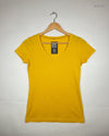 Secondhand Branded Womens Tshirts by Unknown, Yellow Cotton fabric, Premium condition, for - Online Thrift Shop Peshawar Pakistan