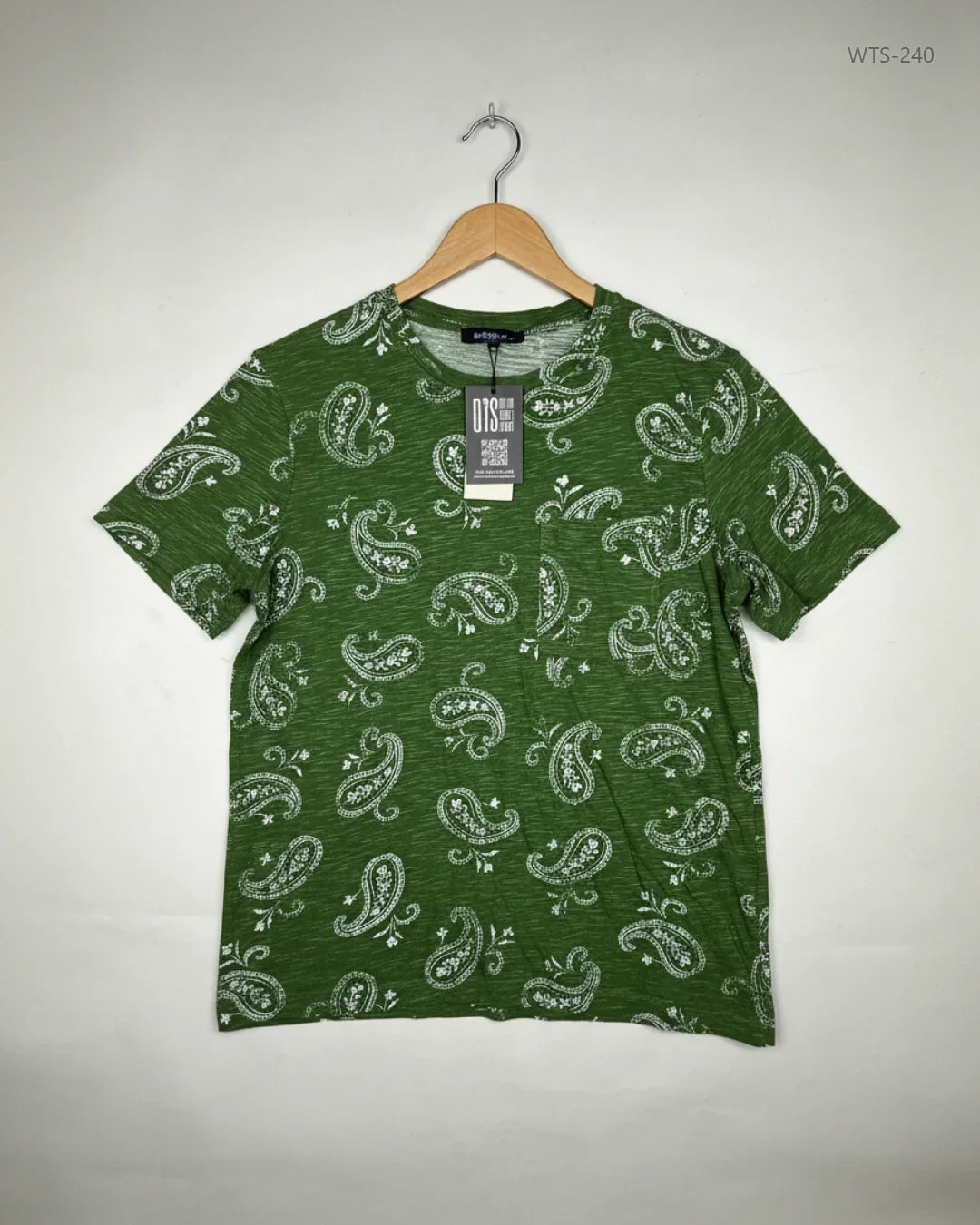 Preloved Premium Womens Tshirts by Marks & Spencer, Green cotton for - OTS Thrift Shop Peshawar Pakistan