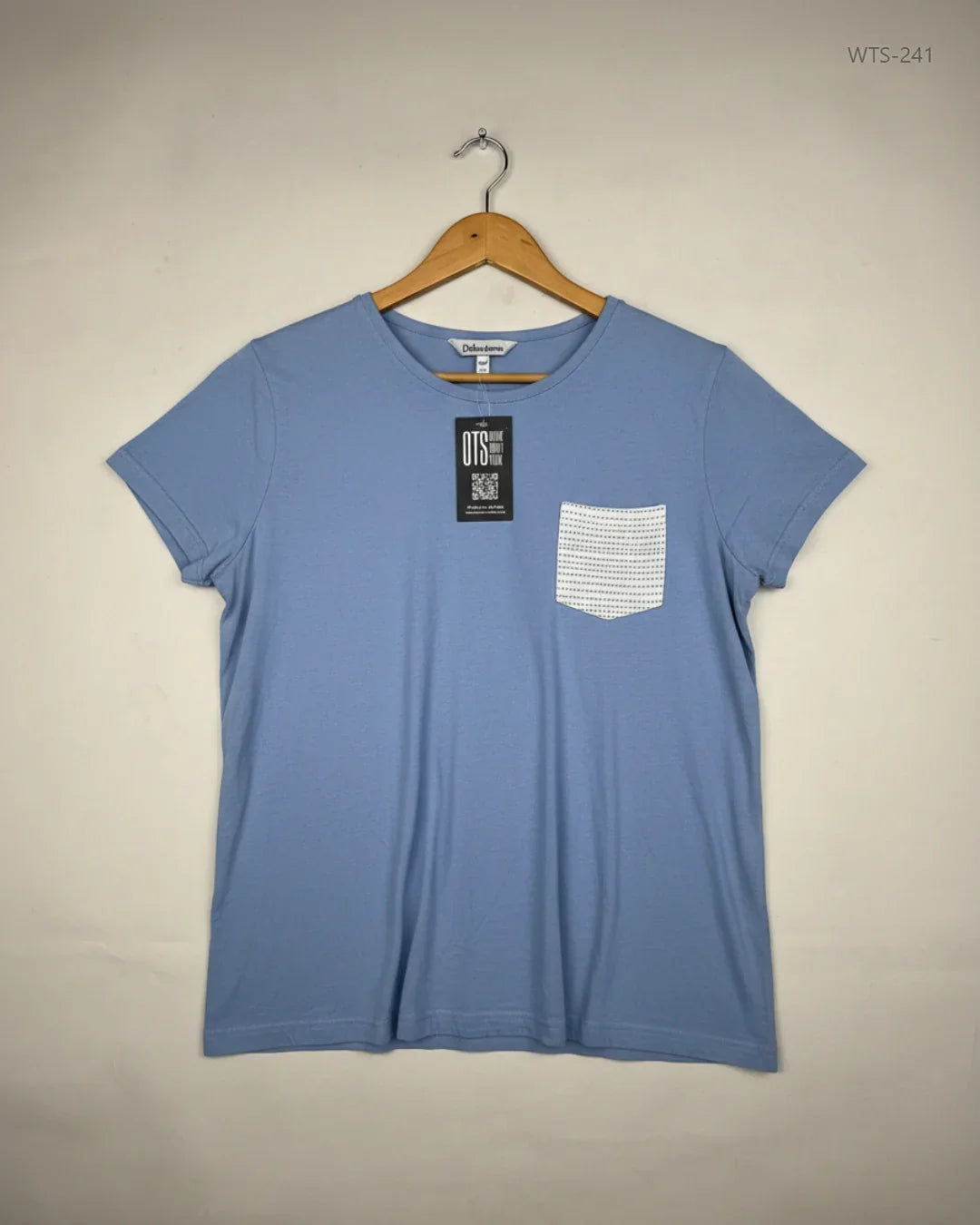 Womens Tshirts | Debenhams | Preloved Branded | SkyBlue Cotton | Premium | OTS Thrift Store Lahore Pakistan