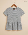 Preloved Premium Womens Tshirts by New Look, Black & White Cotton for Womens - OTS Thrift Shop Karachi Pakistan