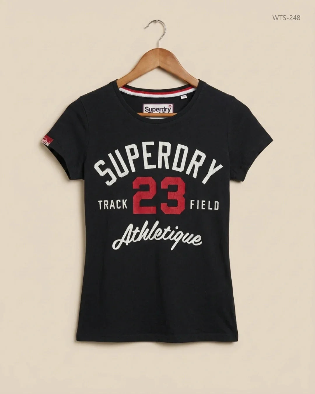 UK Imported secondhand Womens Tshirts - Superdry brand, Blue Cotton, Premium condition, for Womens - Online Thrift Store Karachi Pakistan