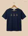 Premium Condition Womens Tshirts | Preloved Anne De Lancay | Blue Cotton | Thrift Shop for Womens Karachi Pakistan | OTS