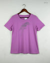 UK Imported secondhand Womens Tshirts - Unknown brand, Purple Cotton, Premium condition, for Women - Online Thrift Store Peshawar Pakistan