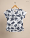 Womens Tshirts | F&F | Preloved Branded | Black & White Cotton | Premium | OTS Thrift Store Karachi Pakistan