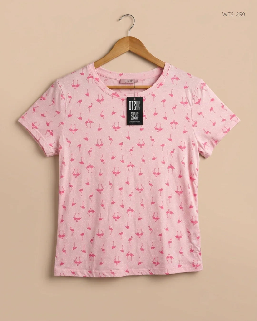 Preloved Premium Womens Tshirts by BOUX, Pink Polyster for Womens - OTS Thrift Shop Karachi Pakistan