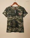 Preloved Excellent Womens Tshirts by River Island, Army Green Cotton for Womens - OTS Thrift Shop Islamabad Pakistan