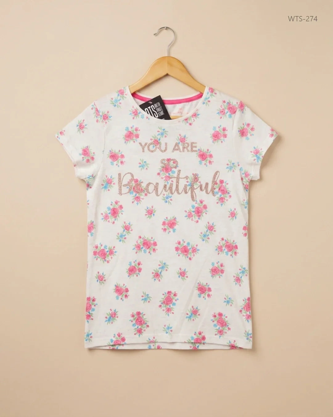 Shop Premium Womens Tshirts by Primark | Preloved Branded Clothes | Beige Cotton | Womens | OTS Thrift Store Peshawar Pakistan