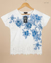 Secondhand Branded Womens Tshirts by Anna Rose, SkyBlue Cotton fabric, Premium condition, for Womens - Online Thrift Shop Lahore Pakistan