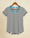Secondhand Branded Womens Tshirts by Jacqueline de yong, Black & White Cotton fabric, Premium condition, for Womens - Online Thrift Shop Islamabad Pakistan