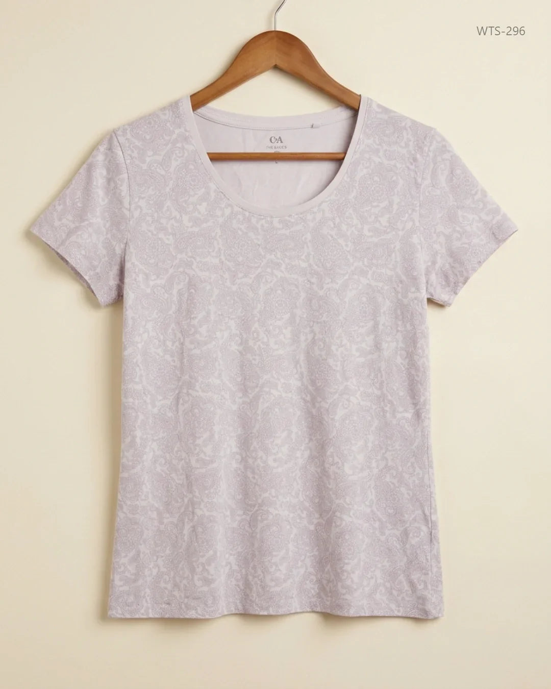 Preloved Premium Womens Tshirts by C&A, White Cotton for Womens - OTS Thrift Shop Karachi Pakistan