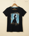 Secondhand Branded Womens Tshirts by BELLE SURPRISE, black cotton fabric, Premium condition, for Womens - Online Thrift Shop Peshawar Pakistan