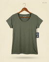 Shop Premium Womens Tshirts by Colors of The World | Preloved Branded Clothes | Olive Cotton | Womens | OTS Thrift Store Islamabad Pakistan
