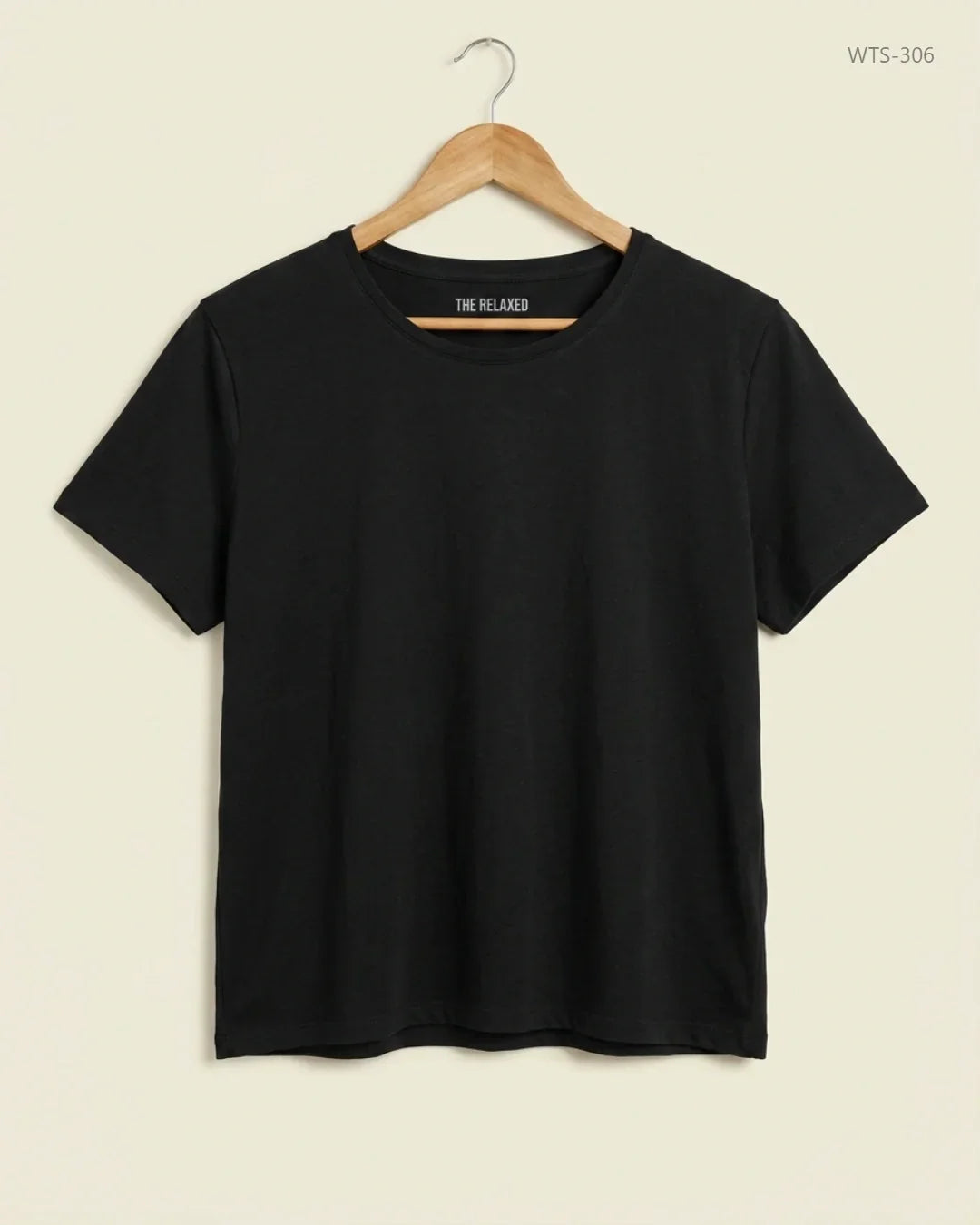 Shop Premium Womens Tshirts by The Relaxed | Preloved Branded Clothes | Black Cotton | Womens | OTS Thrift Store Karachi Pakistan