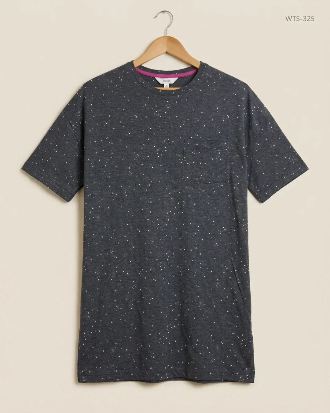 Secondhand Branded Womens Tshirts by Marks & Spencer, Charcoal Cotton fabric, Premium condition, for Womens - Online Thrift Shop Peshawar Pakistan