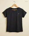 Premium Condition Womens Tshirts | Preloved Atmosphere | Black Polyester | Thrift Shop for Womens Lahore Pakistan | OTS