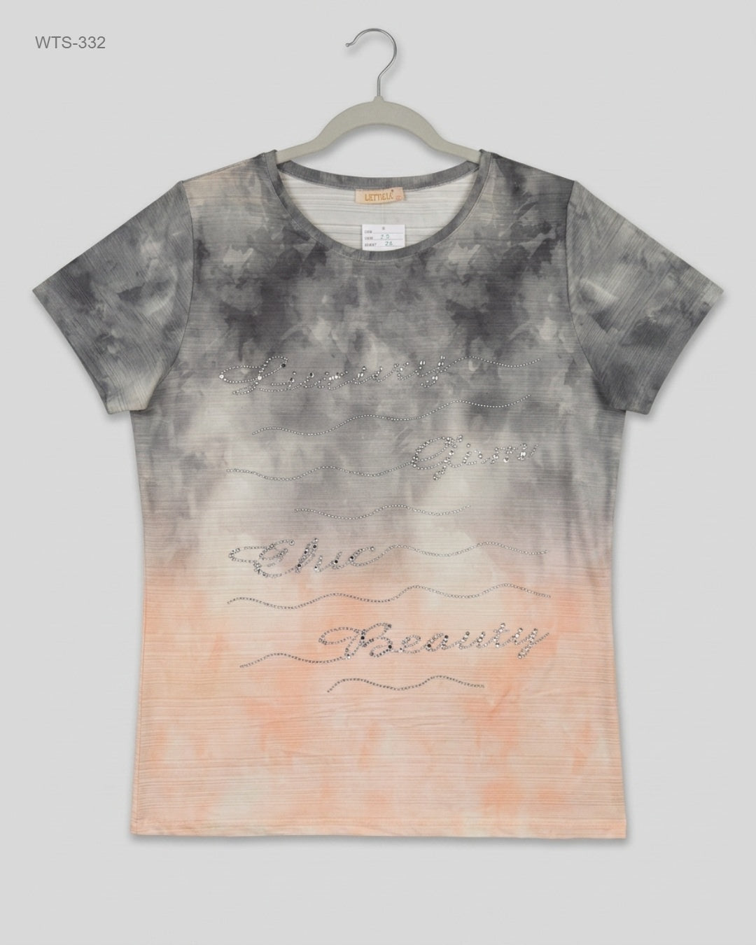 UK Imported secondhand Womens Tshirts - LETTICIA brand, Grey Polyester, Premium condition, for Womens - Online Thrift Store Lahore Pakistan