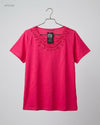 Womens Tshirts | CUT LABEL | Preloved Branded | Pink Cotton | Premium | OTS Thrift Store Karachi Pakistan