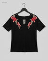 Shop Premium Womens Tshirts by CUT LABEL | Preloved Branded Clothes | Black Cotton | Womens | OTS Thrift Store Lahore Pakistan