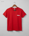 UK Imported secondhand Womens Tshirts - CLIQUE brand, Red Cotton, Premium condition, for Womens - Online Thrift Store Peshawar Pakistan